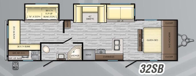 View 2019 CrossRoads Volante VL-32SB complete specs and manufacturer brochures