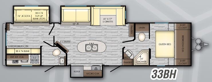 View 2019 CrossRoads Volante VL-33BH complete specs and manufacturer brochures