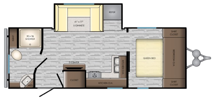 View 2019 CrossRoads Zinger Lite ZR-229RB complete specs and manufacturer brochures