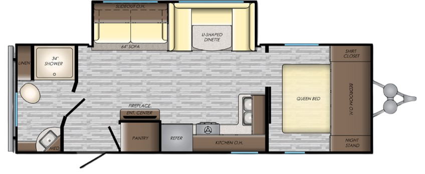 View 2019 CrossRoads Zinger Lite ZR-254RB complete specs and manufacturer brochures