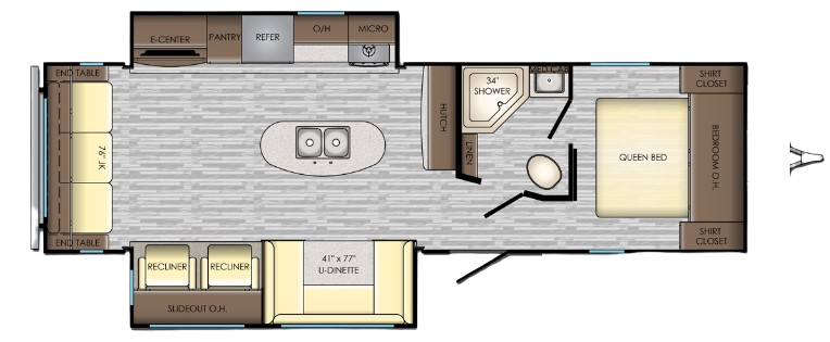 View 2019 CrossRoads Zinger ZR-292RE complete specs and manufacturer brochures