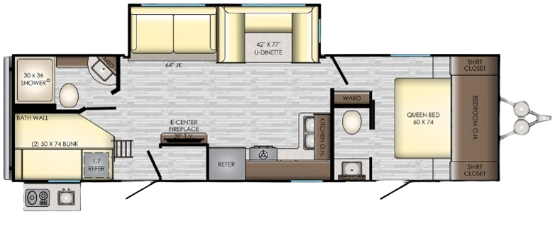 View 2019 CrossRoads Zinger ZR-298BH complete specs and manufacturer brochures