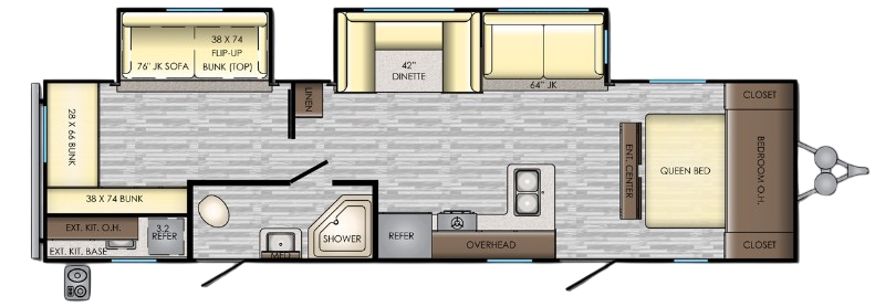 View 2019 CrossRoads Zinger ZR-328SB complete specs and manufacturer brochures