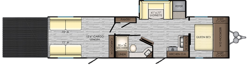 View 2019 CrossRoads Zinger ZR-338RR complete specs and manufacturer brochures