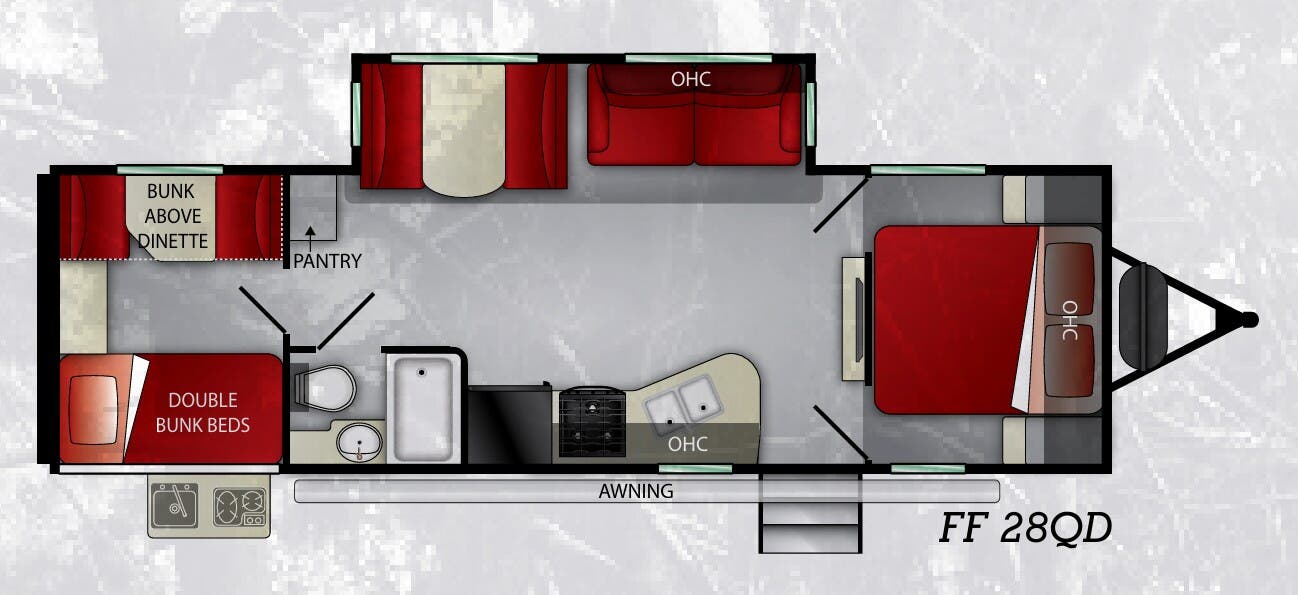 View 2019 Cruiser RV Fun Finder Xtreme Lite 28QD complete specs and manufacturer brochures