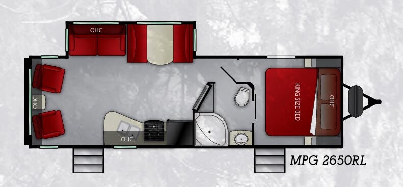 View 2019 Cruiser RV MPG 2650RL complete specs and manufacturer brochures