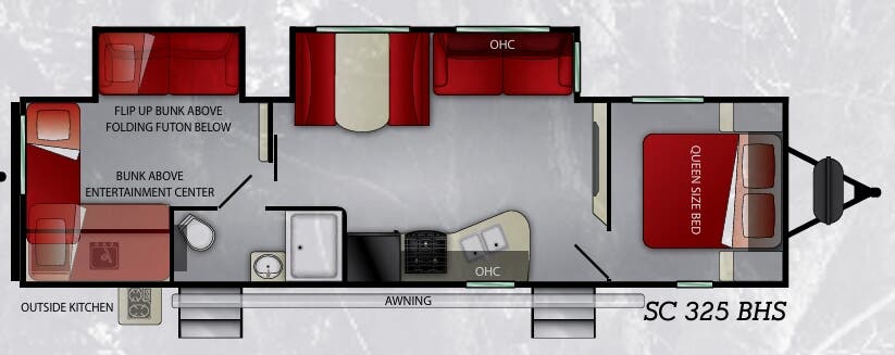 View 2019 Cruiser RV Shadow Cruiser 325BHS complete specs and manufacturer brochures