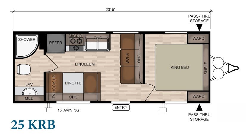 View 2019 East to West Della Terra 25 KRB complete specs and manufacturer brochures