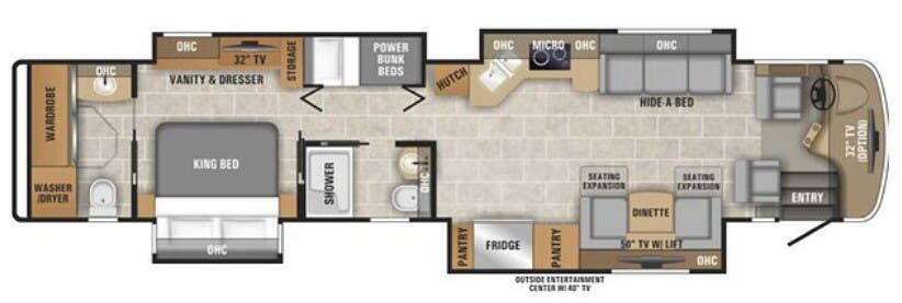 View 2019 Entegra Coach Insignia 44R complete specs and manufacturer brochures