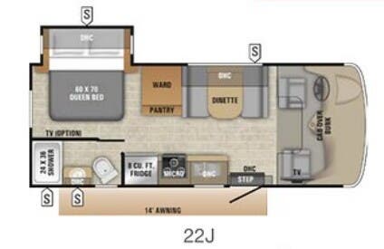 View 2019 Entegra Coach Odyssey 22J complete specs and manufacturer brochures