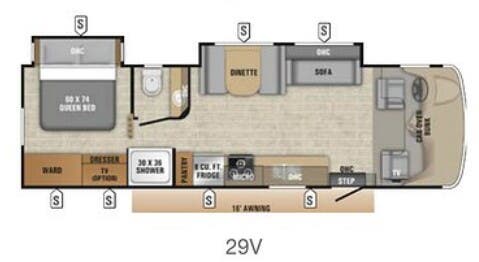 View 2019 Entegra Coach Odyssey 29V complete specs and manufacturer brochures