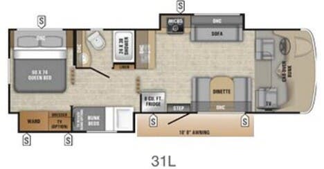 View 2019 Entegra Coach Odyssey 31L complete specs and manufacturer brochures