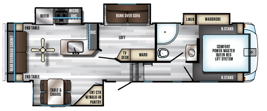 View 2019 Forest River Cherokee Arctic Wolf 295QSL8 complete specs and manufacturer brochures