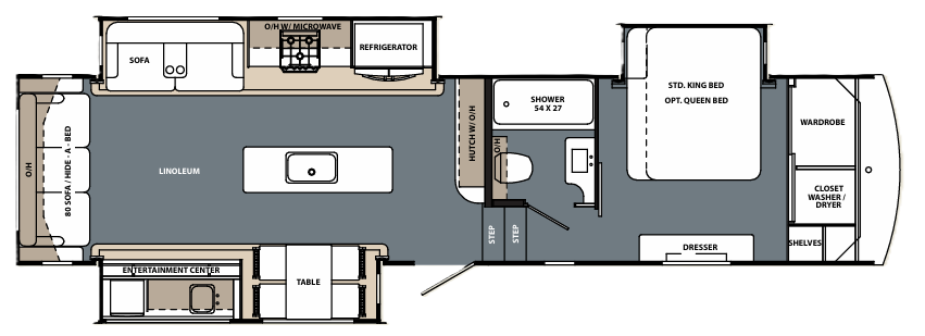 View 2019 Forest River Cardinal Limited 3200RLLE complete specs and manufacturer brochures