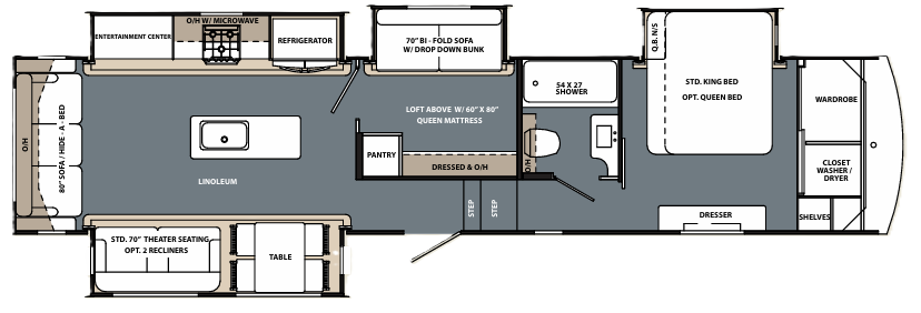View 2019 Forest River Cardinal Limited 3780LFLE complete specs and manufacturer brochures