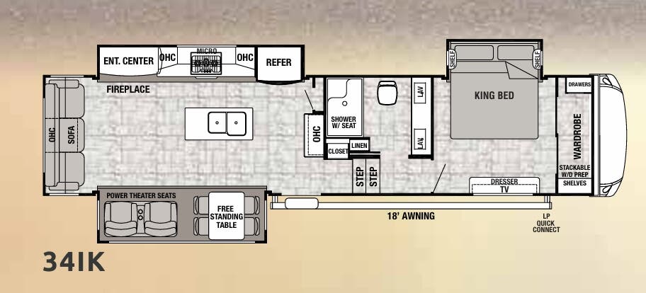 View 2019 Forest River Cedar Creek Hathaway Edition 34IK complete specs and manufacturer brochures