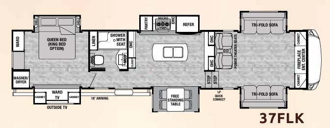 View 2019 Forest River Cedar Creek Silverback 37FLK complete specs and manufacturer brochures