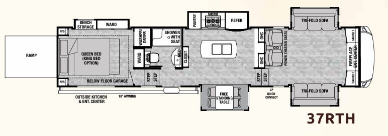 View 2019 Forest River Cedar Creek Silverback 37RTH complete specs and manufacturer brochures