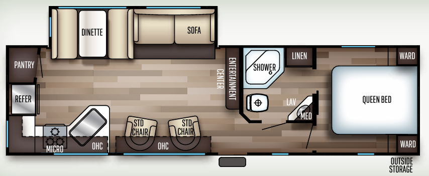 View 2019 Forest River Cherokee 274RK complete specs and manufacturer brochures