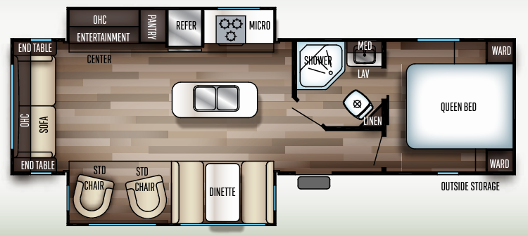 View 2019 Forest River Cherokee 274WK complete specs and manufacturer brochures