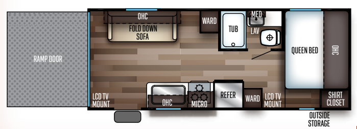 View 2019 Forest River Cherokee Grey Wolf 19RR complete specs and manufacturer brochures