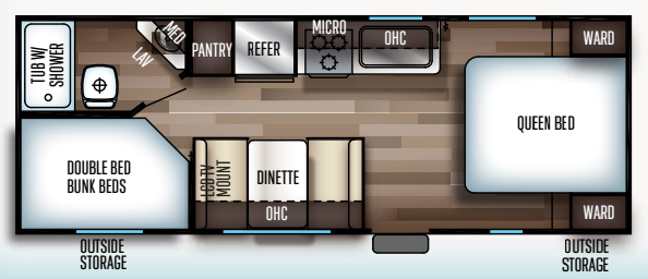 View 2019 Forest River Cherokee Grey Wolf 22MKSE complete specs and manufacturer brochures