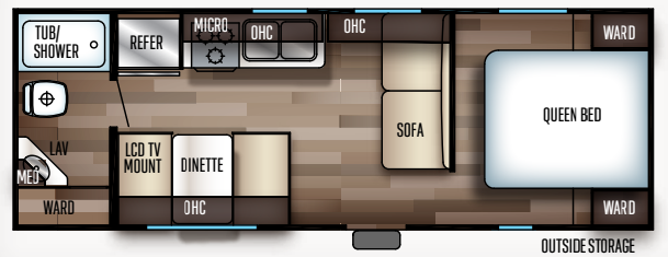 View 2019 Forest River Cherokee Grey Wolf 24JS complete specs and manufacturer brochures