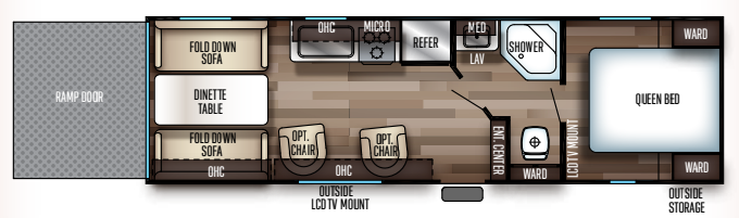 View 2019 Forest River Cherokee Grey Wolf 26RR complete specs and manufacturer brochures