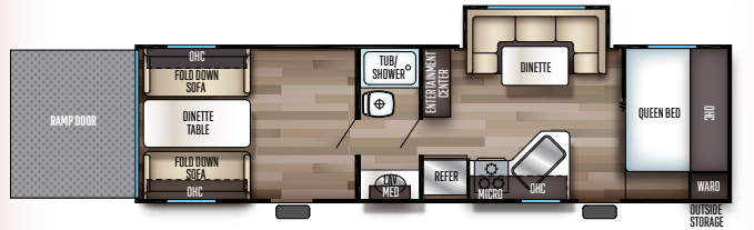 View 2019 Forest River Cherokee Grey Wolf 27RR complete specs and manufacturer brochures