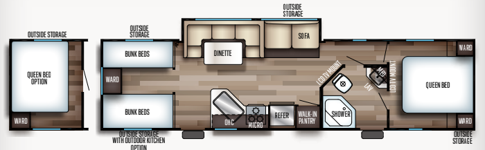 View 2019 Forest River Cherokee Grey Wolf 29TE complete specs and manufacturer brochures