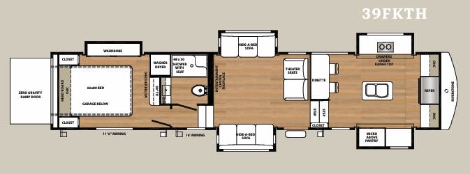 View 2019 Forest River RiverStone 39FKTH complete specs and manufacturer brochures