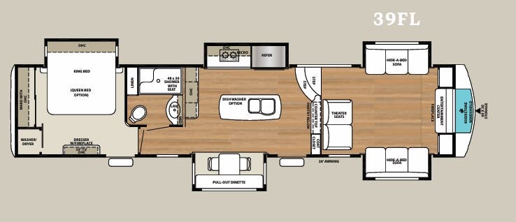 View 2019 Forest River RiverStone 39FL complete specs and manufacturer brochures