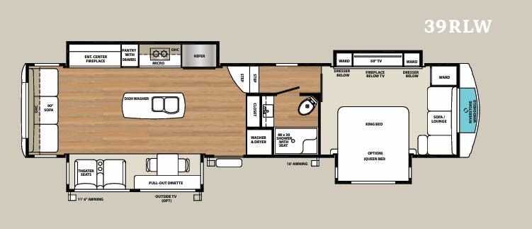 View 2019 Forest River RiverStone 39RLW complete specs and manufacturer brochures