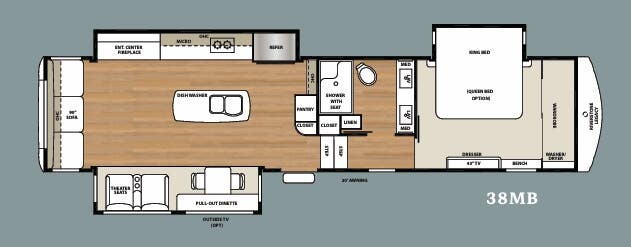 View 2019 Forest River Riverstone Legacy 38MB complete specs and manufacturer brochures