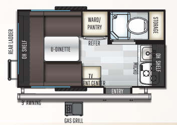 View 2019 Forest River Rockwood Geo Pro G14FK complete specs and manufacturer brochures