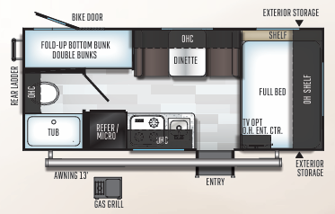 View 2019 Forest River Rockwood Geo Pro G19BH complete specs and manufacturer brochures