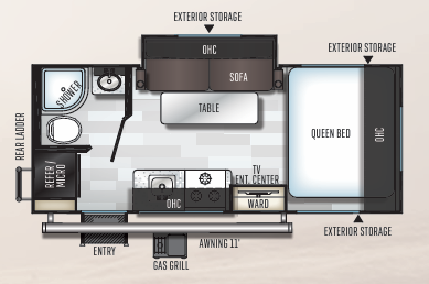 View 2019 Forest River Rockwood Geo Pro G19FBS complete specs and manufacturer brochures