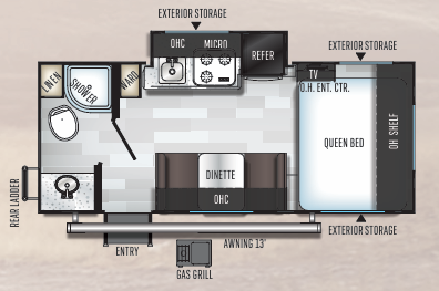 View 2019 Forest River Rockwood Geo Pro G19QB complete specs and manufacturer brochures