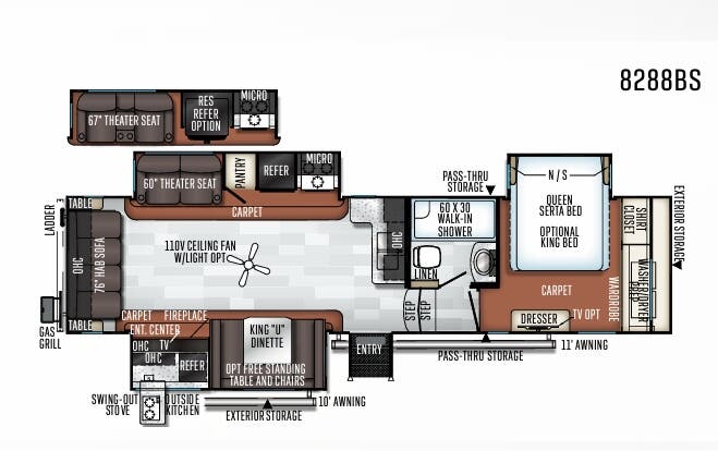 View 2019 Forest River Rockwood Signature 8288BS complete specs and manufacturer brochures