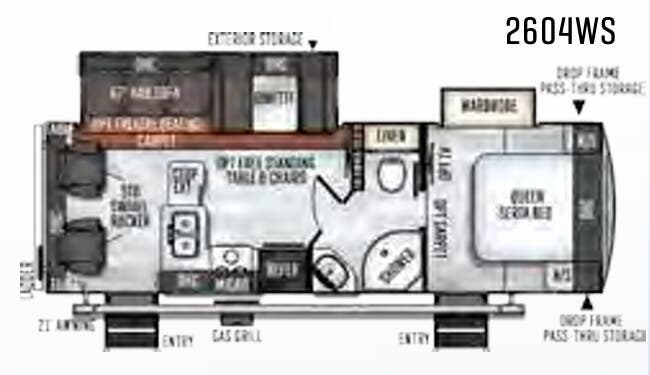 View 2019 Forest River Rockwood Ultra Lite 2604WS complete specs and manufacturer brochures