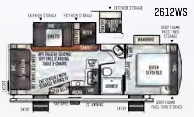 View 2019 Forest River Rockwood Ultra Lite 2612WS complete specs and manufacturer brochures