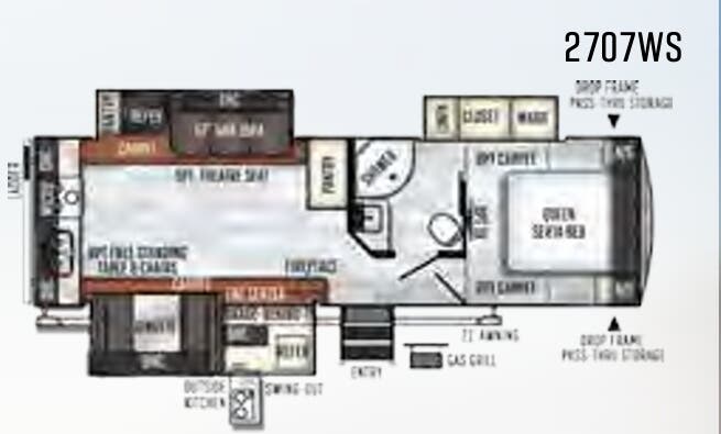 View 2019 Forest River Rockwood Ultra Lite 2707WS complete specs and manufacturer brochures