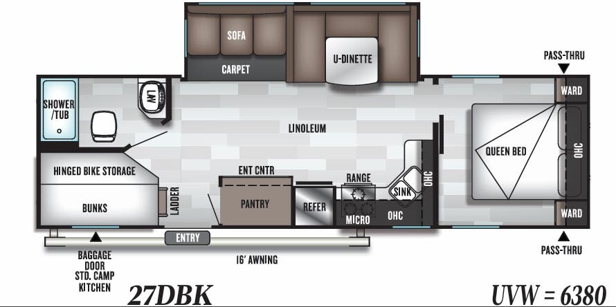 View 2019 Forest River Salem 27DBK complete specs and manufacturer brochures