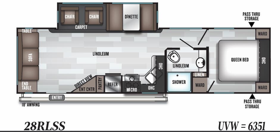 View 2019 Forest River Salem 28RLSS complete specs and manufacturer brochures