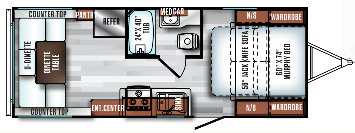 View 2019 Forest River Salem Cruise Lite 207RUXL complete specs and manufacturer brochures