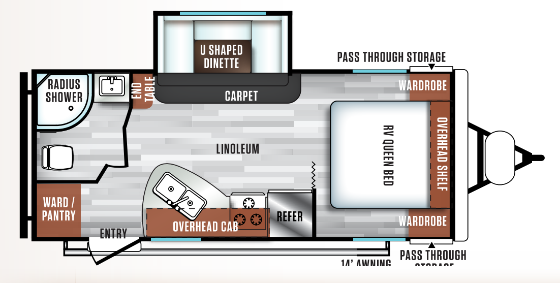 View 2019 Forest River Salem Cruise Lite 210RBXL complete specs and manufacturer brochures