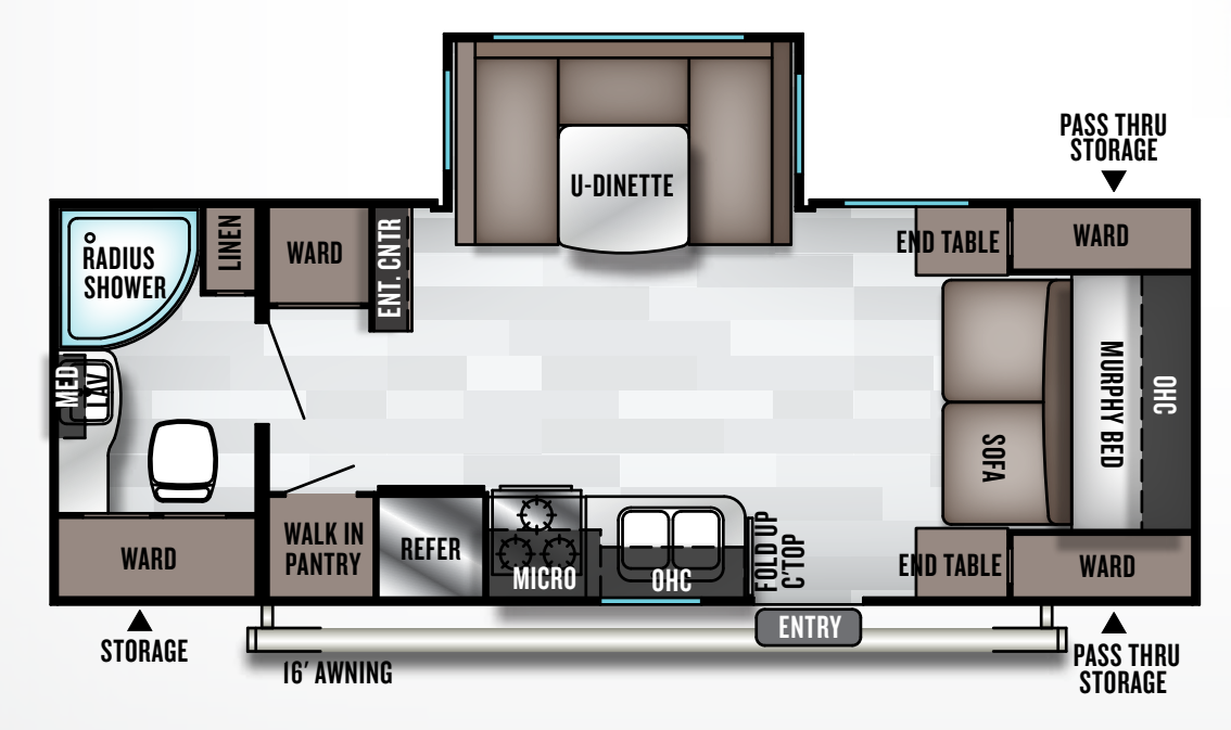 View 2019 Forest River Salem Cruise Lite 233RBXL complete specs and manufacturer brochures