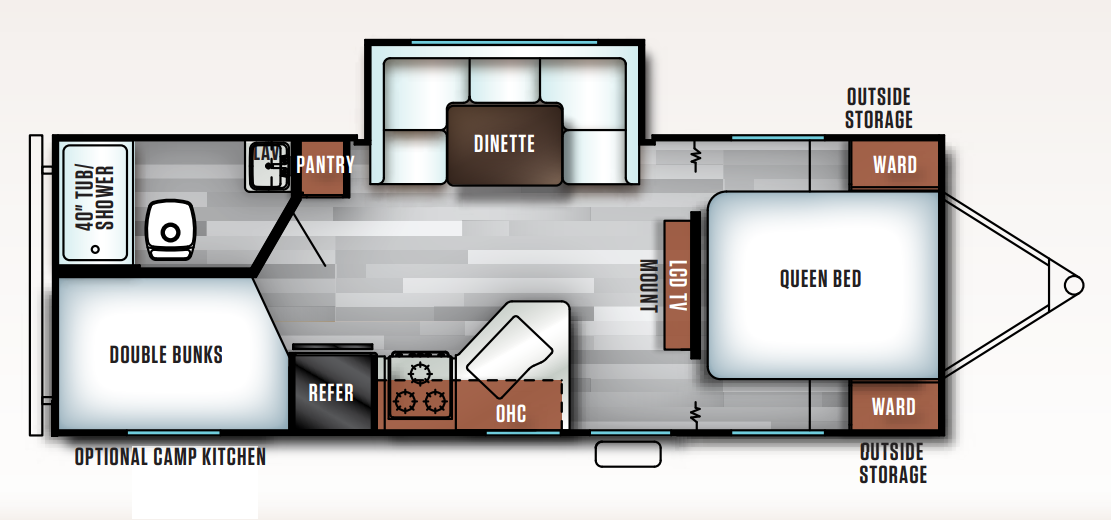 View 2019 Forest River Salem Cruise Lite 243BHXL complete specs and manufacturer brochures