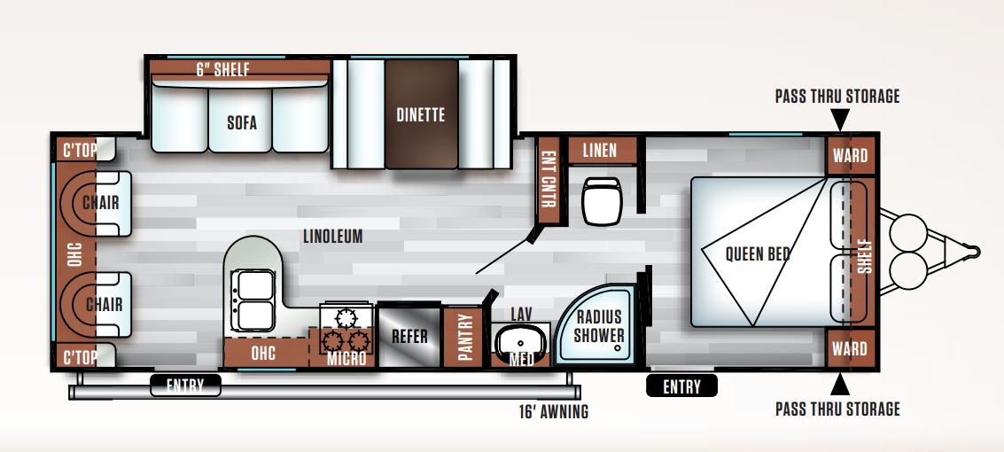 View 2019 Forest River Salem Cruise Lite 254RLXL complete specs and manufacturer brochures