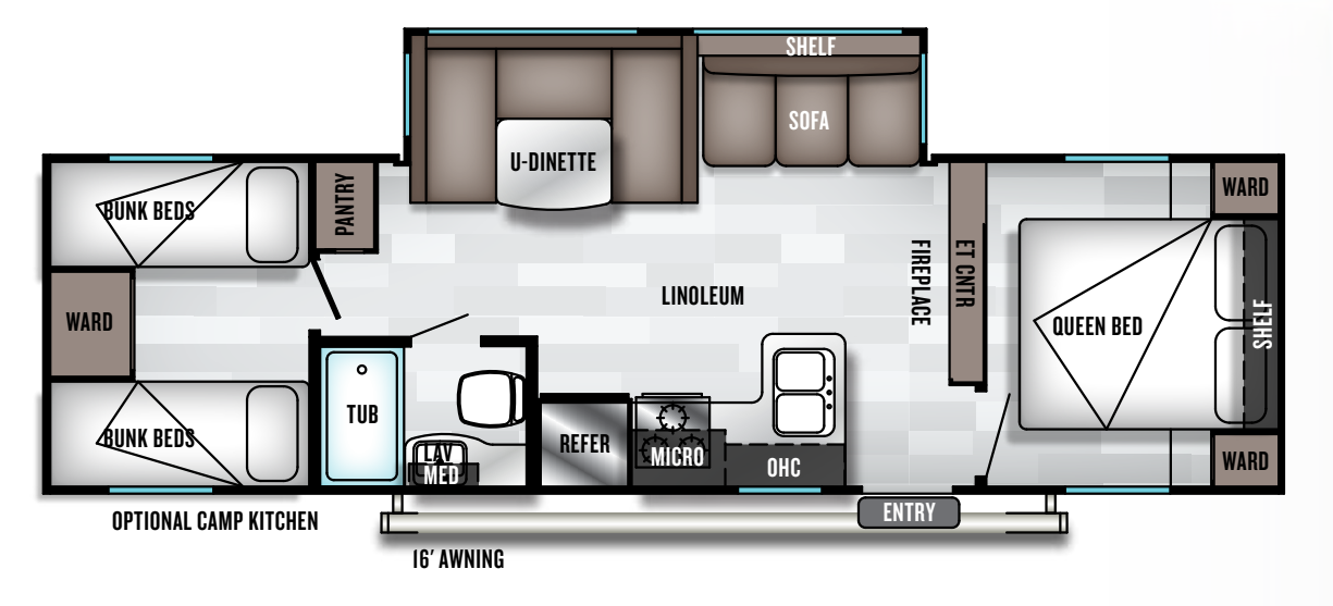 View 2019 Forest River Salem Cruise Lite 282QBXL complete specs and manufacturer brochures
